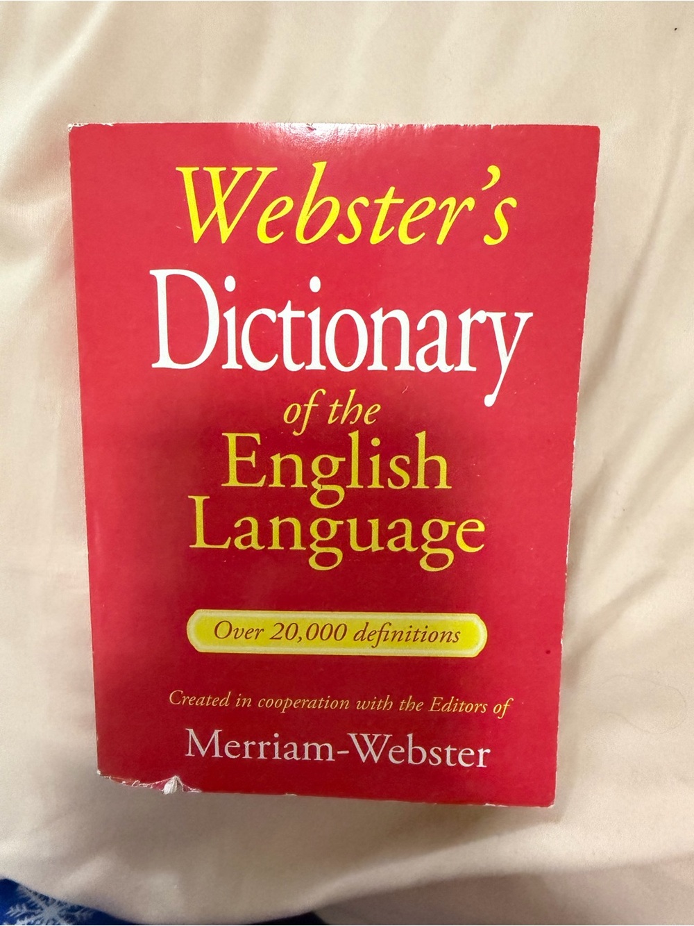 Merriam-Webster Red Webster's Dictionary of the English Language